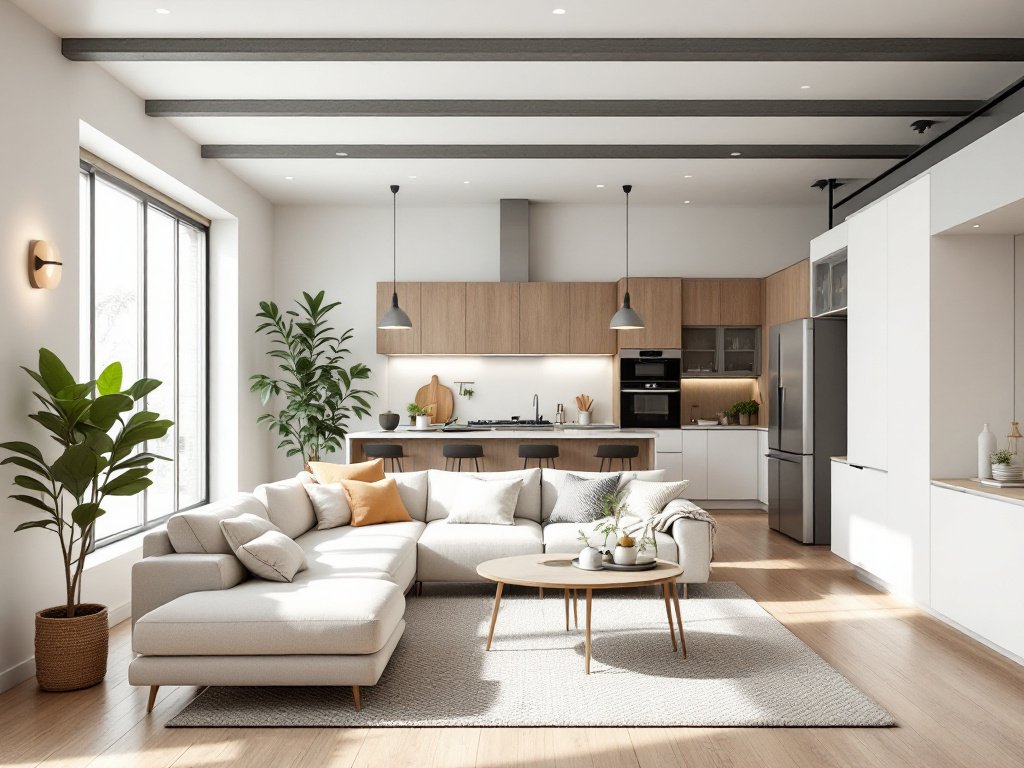 Modern and contemporary styled interior design in a Boston home.