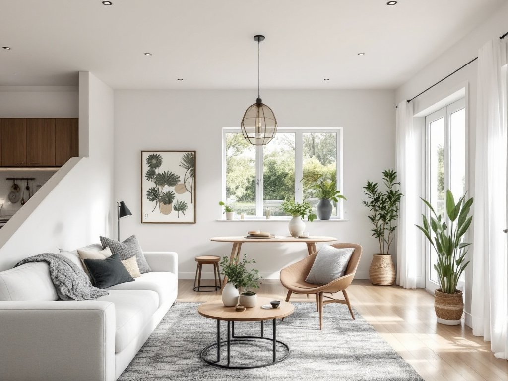 Image of a modern loft renovated by a Boston renovation company, embodying a contemporary design style. 