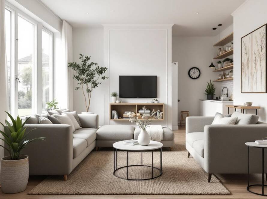 A setting showcasing the modern and contemporary design provided by Boston renovation services.