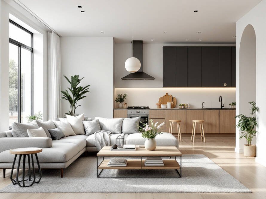 Contemporary Boston renovation project showcasing extreme precision and functionality in a modern design context.