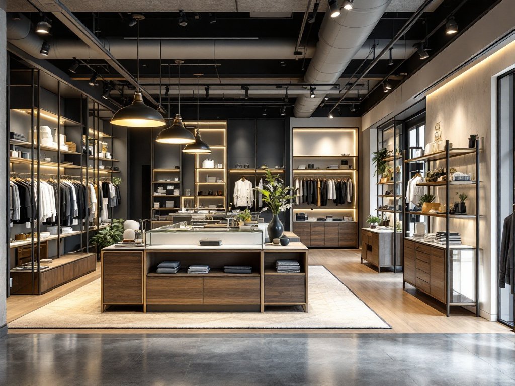 Fancy and modern shop decoration in Boston as an example of the high quality service provided.