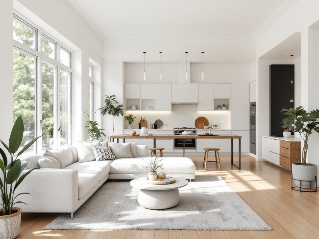 Boston Floor Installation - Your Professional Construction Partner Modern Boston floor installation in a contemporary design, representing professional construction partnership
