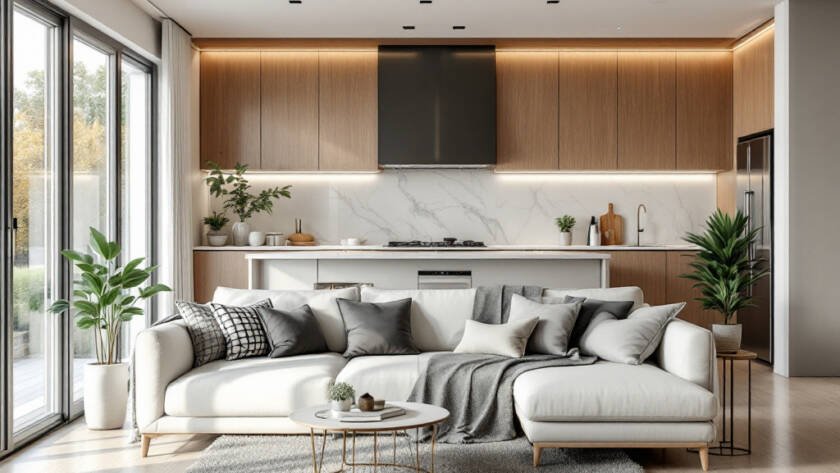 Alternative text: Modern and contemporary flooring installation in Boston, the comprehensive solution for your building.