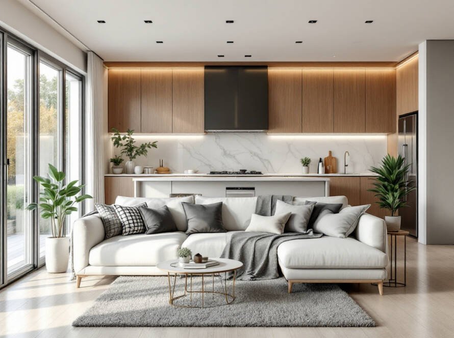 Alternative text: Modern and contemporary flooring installation in Boston, the comprehensive solution for your building.