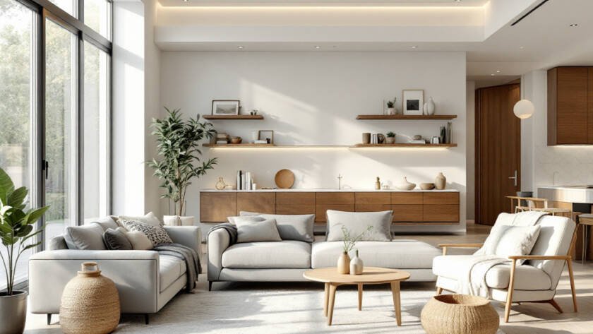 A sleek, modern, and contemporary design for a newly installed floor in Boston.