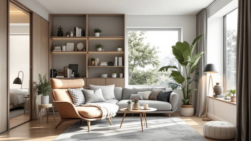 Modern and contemporary interior design in a Boston home creating an ideal living environment.