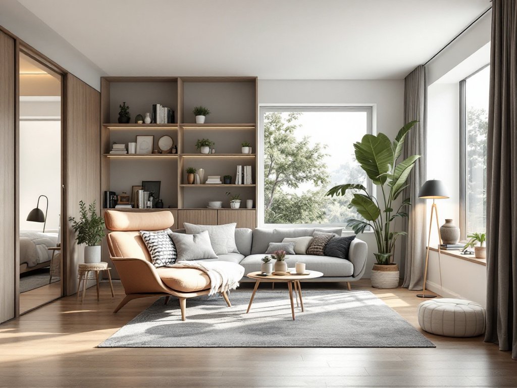 Modern and contemporary interior design in a Boston home creating an ideal living environment.