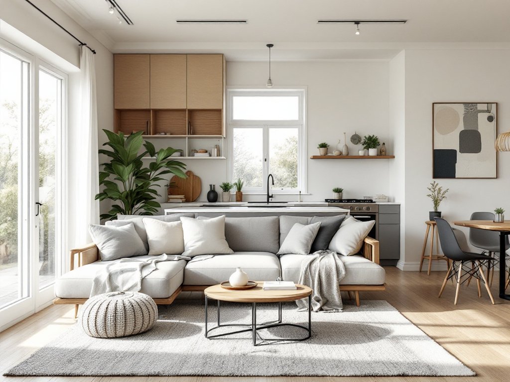 Alternative text: Picture of an artistically designed and decorated interior in Boston.