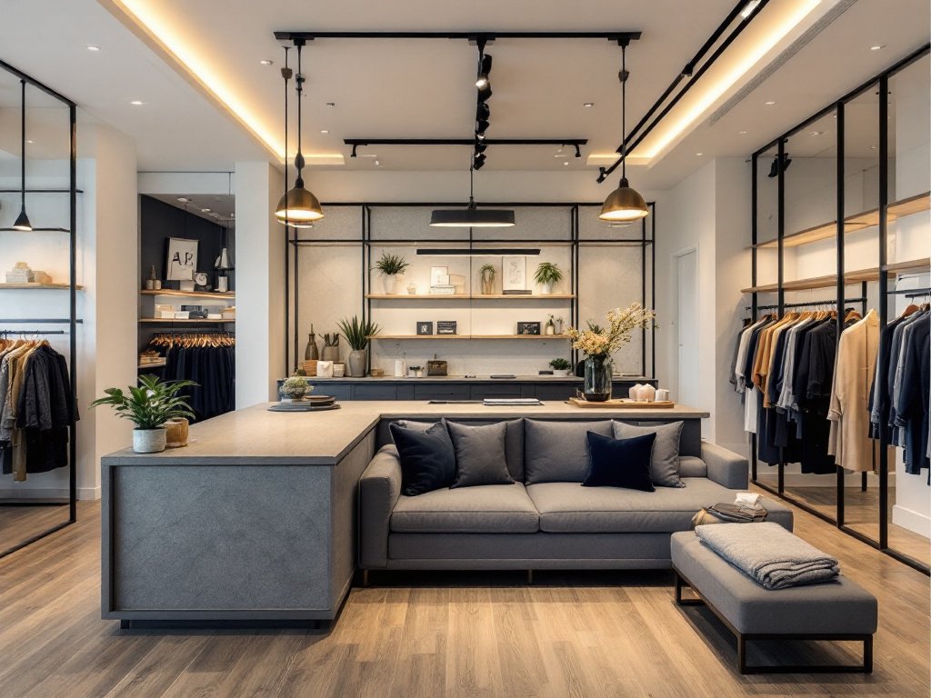 A renovated Boston store with a modern, contemporary design.