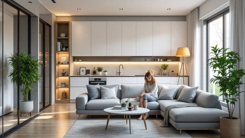 An advert showcasing Boston's extension and addition service with a modern and contemporary design.